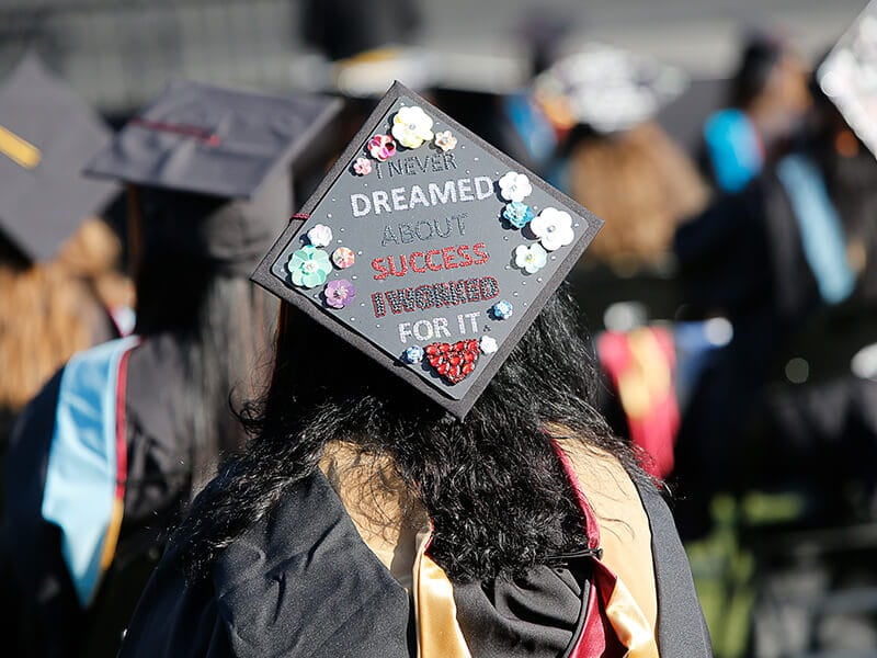 Graduate Wearing Cap UMass Global Graduate Wearing Cap