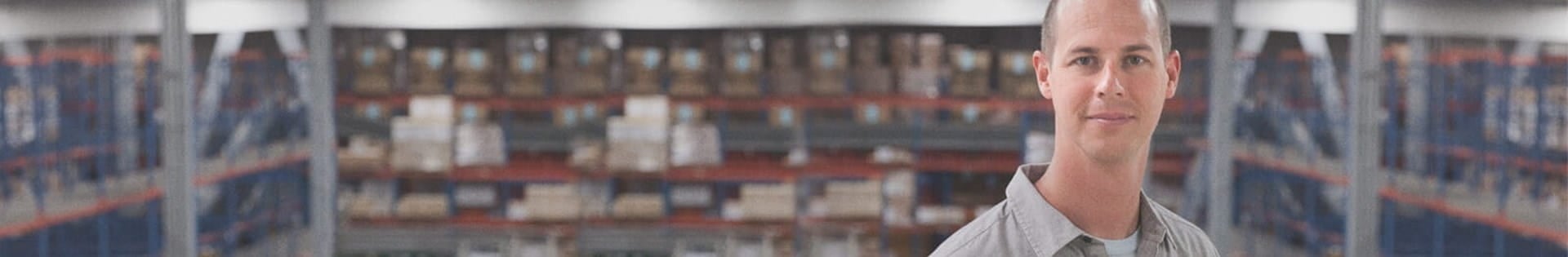 male supply chain management worker in warehouse