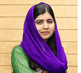A photo of Nobel Peace Prize laureate Malala Yousafzai