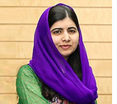 A photo of Nobel Peace Prize laureate Malala Yousafzai