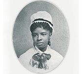 A monochrome portrait of historic nurse Mary Eliza Mahoney.