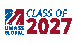 Animated UMass Global Logo GIF