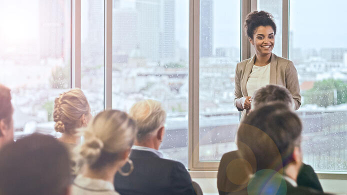 Speaker and audience