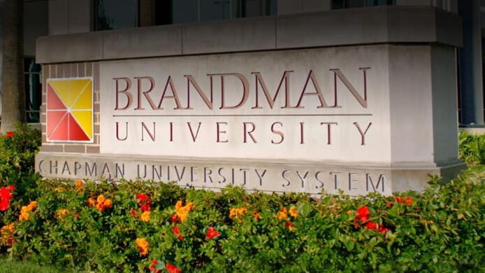 Brandman University campus sign