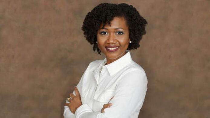 A portrait of alumna and part-time instructor Felicia Haecker