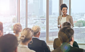 Speaker and audience