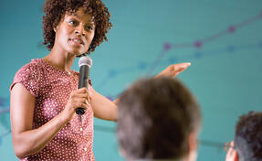 Businesswoman Leading Meeting