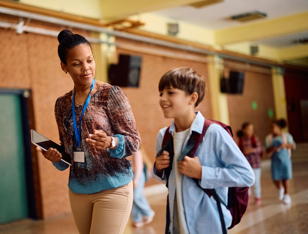 Educator and student