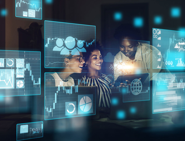 Data analytics team at work