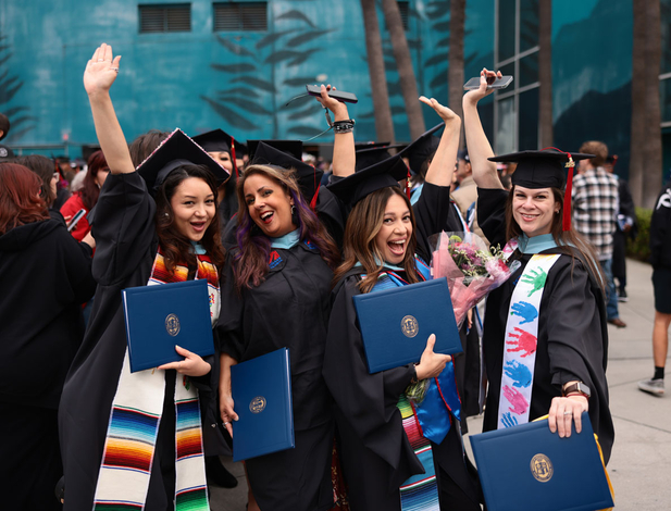 Graduates celebrating