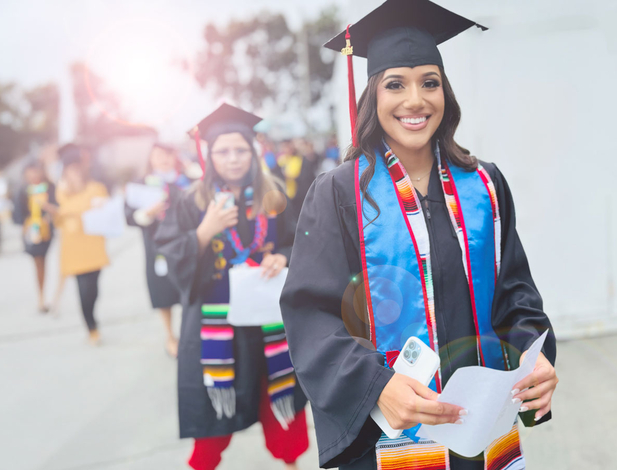 Graduates in line