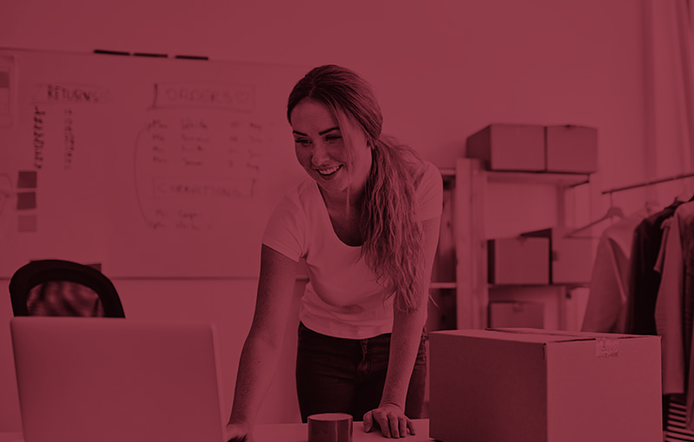 Female Entrepreneur working in office